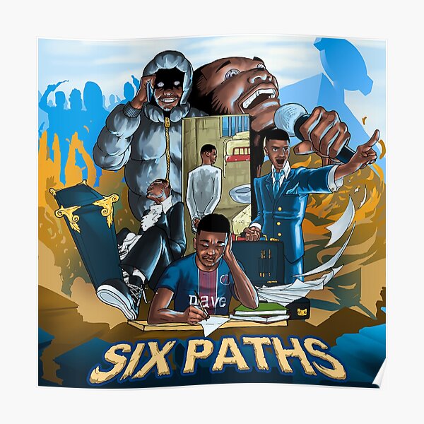 six paths dave Poster RB1808 product Offical Santan Dave Merch